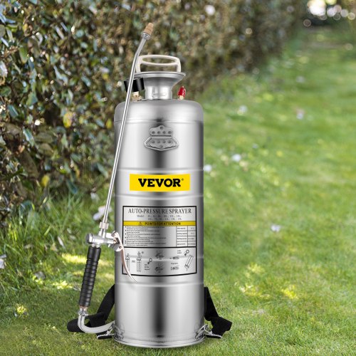 35Gal Stainless Steel Sprayerl Set with 20 Wand Handle 3FT Reinforced