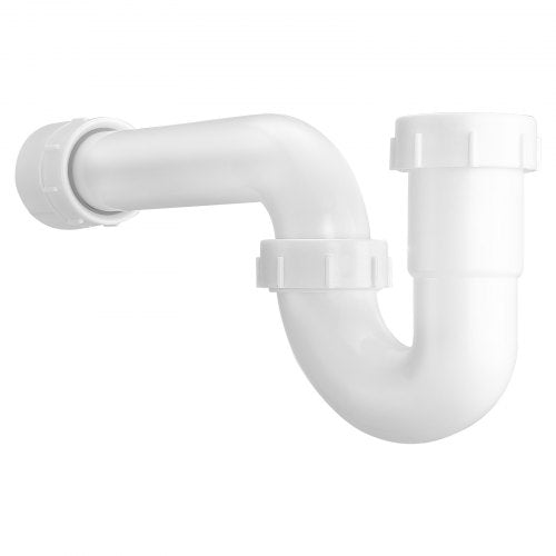 PTrap 112 Inch P Trap Sink Drain Pipe Kit with Threaded Adapter and TPU