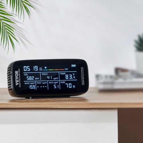 Air Quality Monitor 9IN1 CO2 Temperature Humidity Formaldehyde TVOC