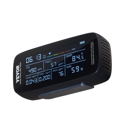 Air Quality Monitor 9IN1 CO2 Temperature Humidity Formaldehyde TVOC