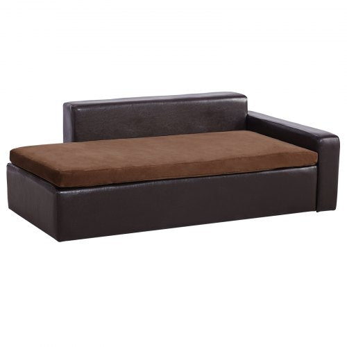 Pet Sofa Dog Couch for LargeSized Dogs and Cats Soft Leather Dog Sofa