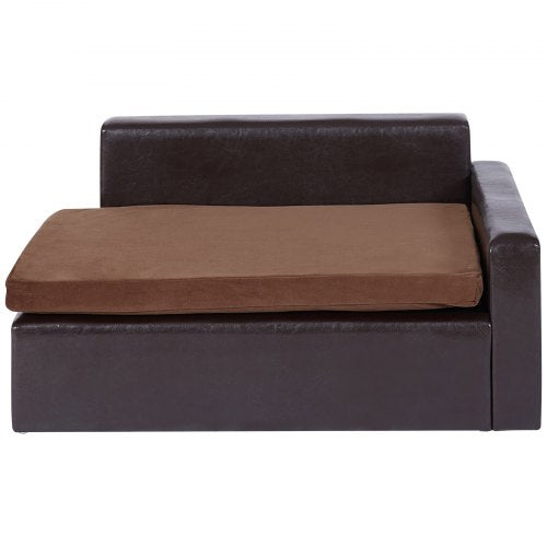 Pet Sofa Dog Couch for MediumSized Dogs and Cats Soft Leather Dog Sofa
