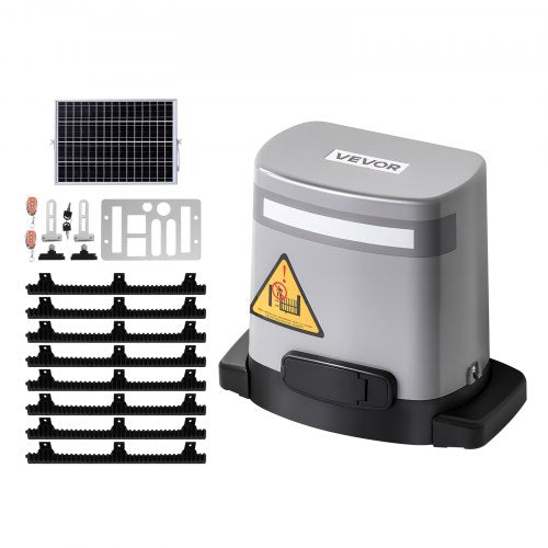 Solar Sliding Gate Opener 280W Electric Gate Opener for Doors up to 656ft