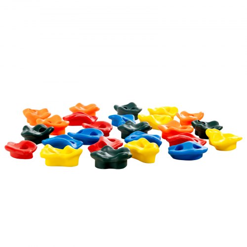 25 Rock Climbing Holds MultiSize and MultiColored Climbing Rocks for Kids