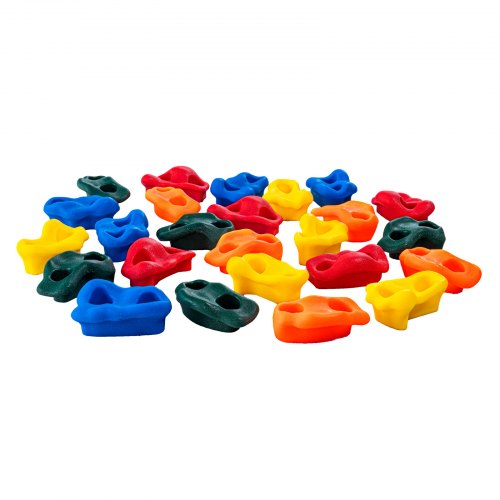 25 Rock Climbing Holds MultiSize and Colored Climbing Rocks for Kids