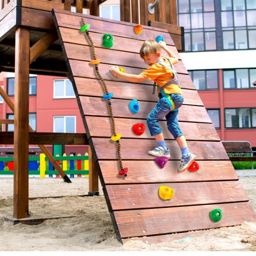 32 Rock Climbing Holds MultiSize and Colored Climbing Rocks for Kids