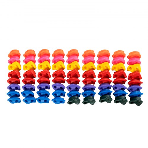 72 Rock Climbing Holds MultiSize and MultiColored Climbing Rocks for Kids