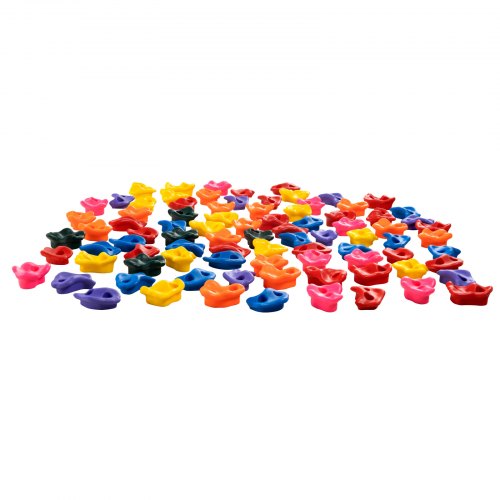 72 Rock Climbing Holds MultiSize and MultiColored Climbing Rocks for Kids