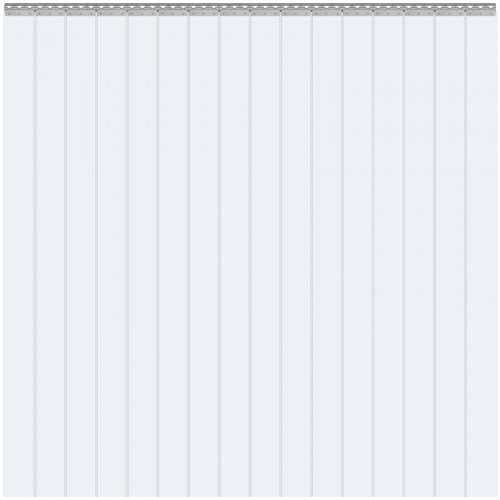Strip Curtain 16PCS 96 Height 96 Width 008 Thickness Clear Smooth