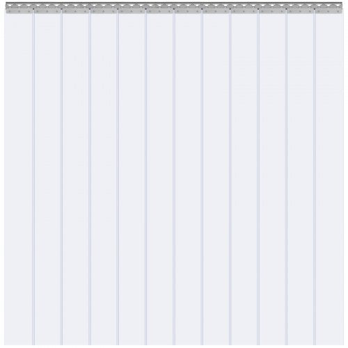 Strip Curtain 96 Height x 72 Width 008 Thickness 12PCS Clear PVC