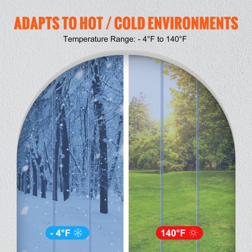 Strip Curtain 84 Height x 38 Width 008 Thickness 6PCS Clear PVC Strip