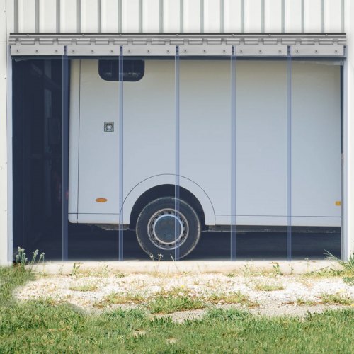 Strip Curtain 84 Height x 38 Width 008 Thickness 6PCS Clear PVC Strip