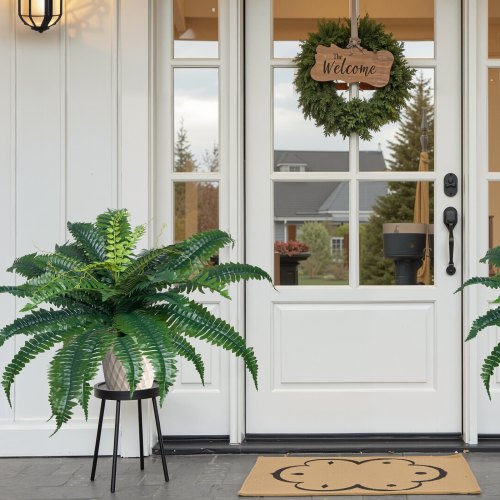 Artificial Ferns 2 Pcs Natural Spread Diameter 3134 Inch Large Hanging