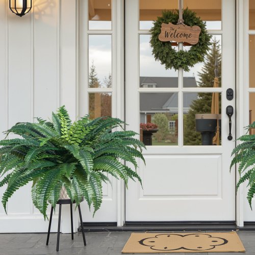 Artificial Ferns 2 Pcs Natural Spread Diameter 4347 Inch Large Hanging