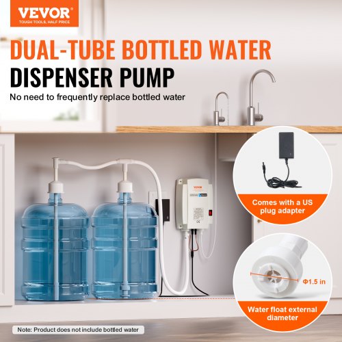Bottled Water Dispenser Pump System 2x5 Gallon Dispensing System Automatic