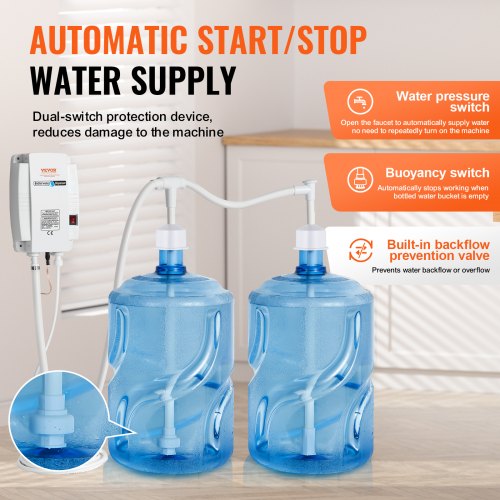 Bottled Water Dispenser Pump System 2x5 Gallon Dispensing System Automatic