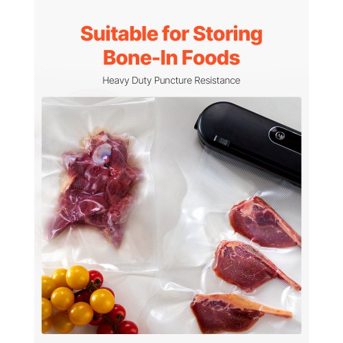Vacuum Sealer Bags 200 PCS 8 x 12 Inch Durable Seal Bags NonBPA Food