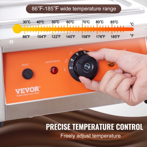 Chocolate Tempering Machine 17.6 Lbs 2 Tanks Chocolate Melting Pot TEMP