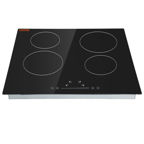 Built in Electric Stove Top 232 x 20.5 inch 4 Burners 240V Glass Radiant