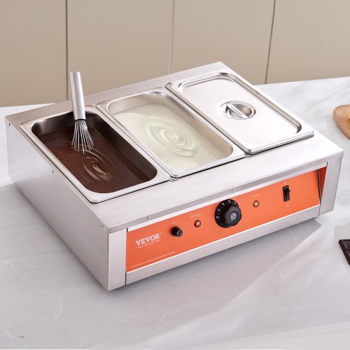 Chocolate Tempering Machine 26.5 Lbs 3 Tanks Chocolate Melting Pot TEMP