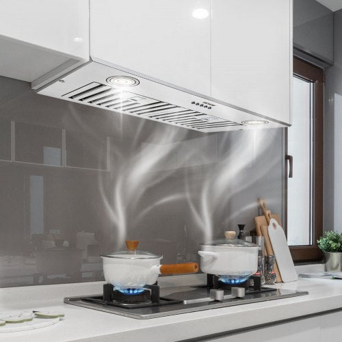 Insert Range Hood 800CFM 3Speed 30 Inch Stainless Steel Builtin Kitchen