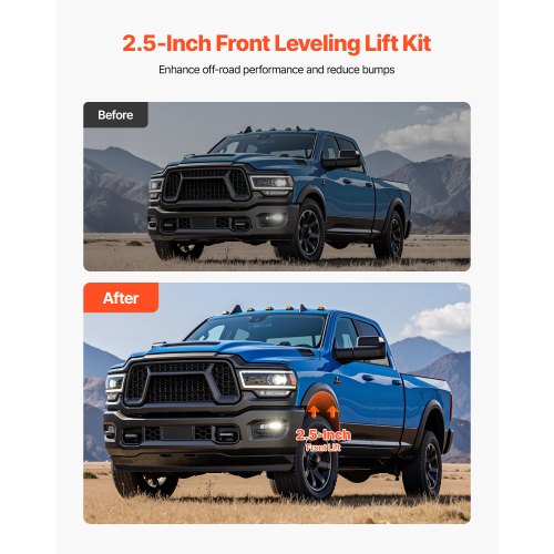 2.5 Inch Front Leveling Lift Kit for 20142023 Dodge Ram 2500 4WD 20132023