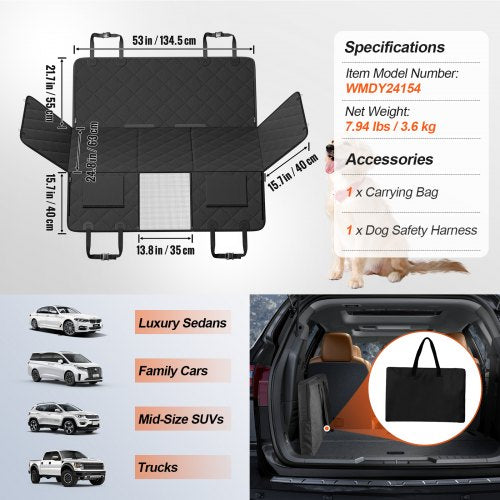 Back Seat Extender for DogsDog Hammock for Car Back seat Dog Car Seat