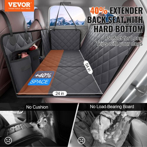 Back Seat Extender for DogsDog Hammock for Car Back seatWaterproof Hard
