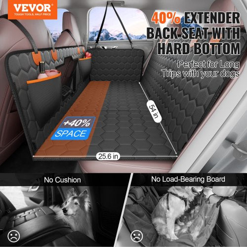 54 x 25.6 in Dog Car Seat Cover for Back Seat Waterproof 600D for Cars – 650 MM