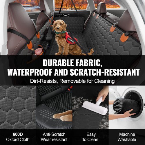 54 x 25.6 in Dog Car Seat Cover for Back Seat Waterproof 600D for Cars – 650 MM