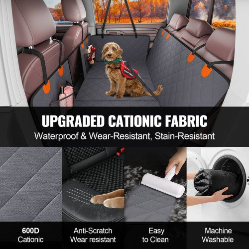 574 x 30.3 in Dog Car Seat Cover for Back Seat Waterproof 600D for Truck –