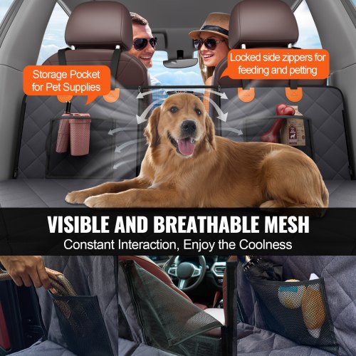 574 x 30.3 in Dog Car Seat Cover for Back Seat Waterproof 600D for Truck –