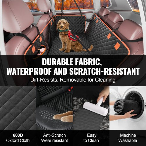 512 x 27.6 in Dog Car Seat Cover for Back Seat Waterproof 600D for SUV – 700 MM