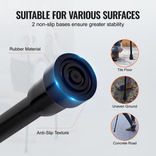Forearm Crutches for Adults Folding Walking Forearm Crutches with 10Level