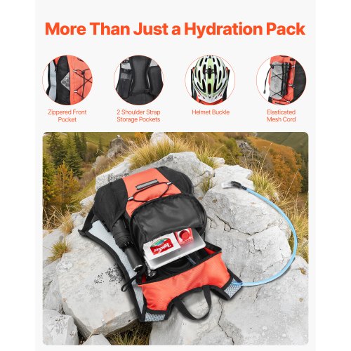 Hydration Backpack with 2L TPU Water Bladder Hydration Pack Backpack