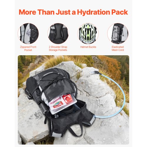 Hydration Backpack with 2L TPU Water Bladder Hydration Pack Backpack