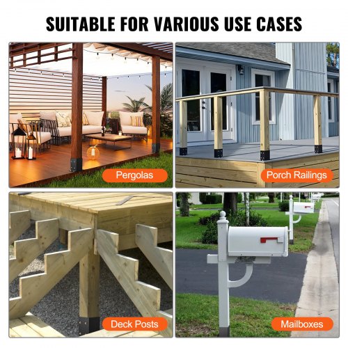 4x4 Post Base 2 Pcs Inner Size 36x36 Post Base Brackets Heavy Duty