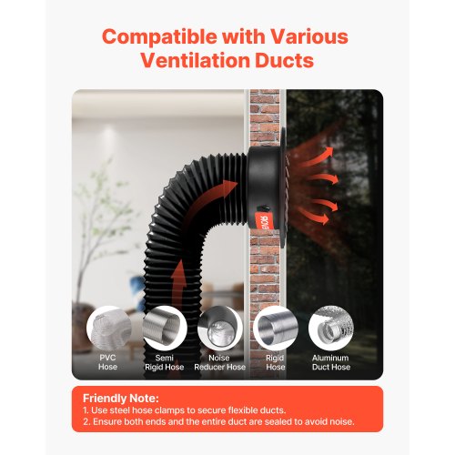 6 inch Wall Vent Cover Louvered Round AC Vent Gable Cover Premium