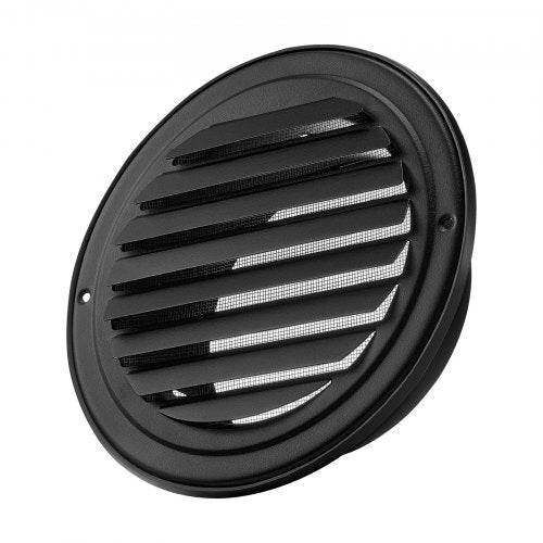 6 inch Wall Vent Cover Louvered Round AC Vent Gable Cover Premium
