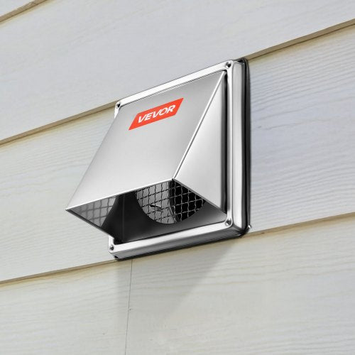 4 inch External Extractor Wall Vent Cover Square AC Vent Gable Cover