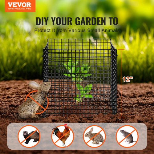 10 Pack Plant Protector from Animals 12 x 12 Chicken Wire Plant