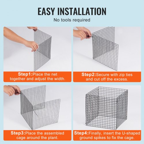 10 Pack Plant Protector from Animals 12 x 12 Chicken Wire Plant