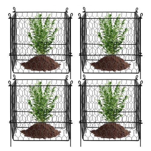 4 Pack Plant Protector from Animals 134 x 134 Chicken Wire Plant