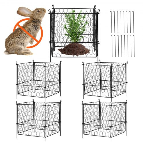 4 Pack Plant Protector from Animals 134 x 134 Chicken Wire Plant