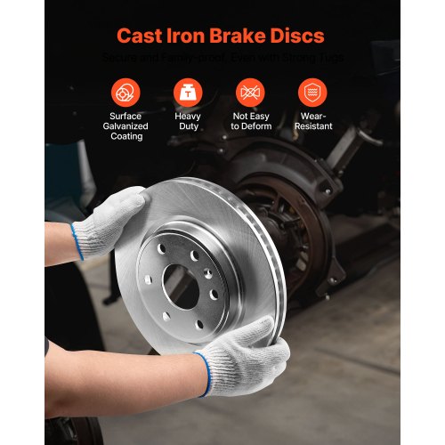 Front Rear Brake Kit Compatible with 20082017 Buick Enclave 20092017