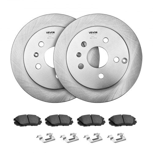 Front and Rear Brake Kit Compatible with 20102017 Chevrolet Equinox