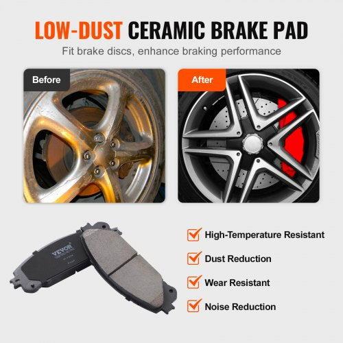 Front and Rear Brake Kit Compatible with Toyota Sienna Highlander Lexus