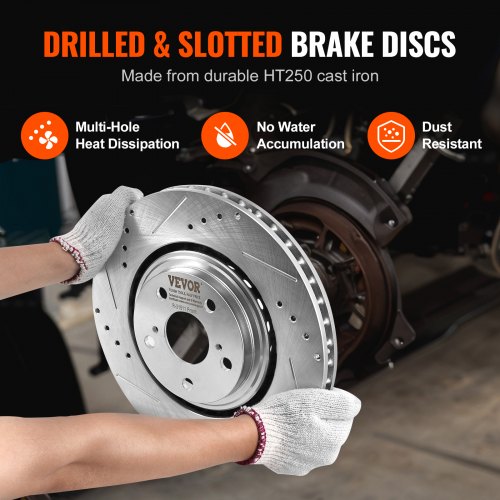 Front and Rear Brake Kit Compatible with Toyota Sienna Highlander Lexus