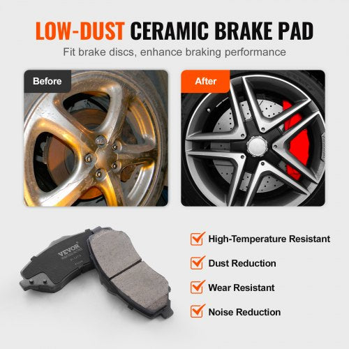 Front and Rear Brake Kit Compatible with 20072017 Jeep Wrangler Drilled