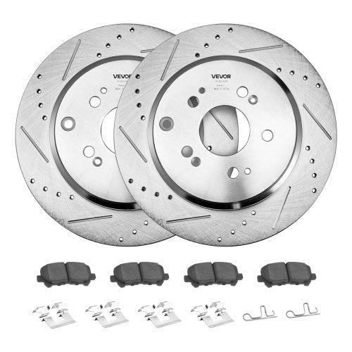 Front and Rear Brake Kit Compatible with 20072013 Acura MDX 20102013